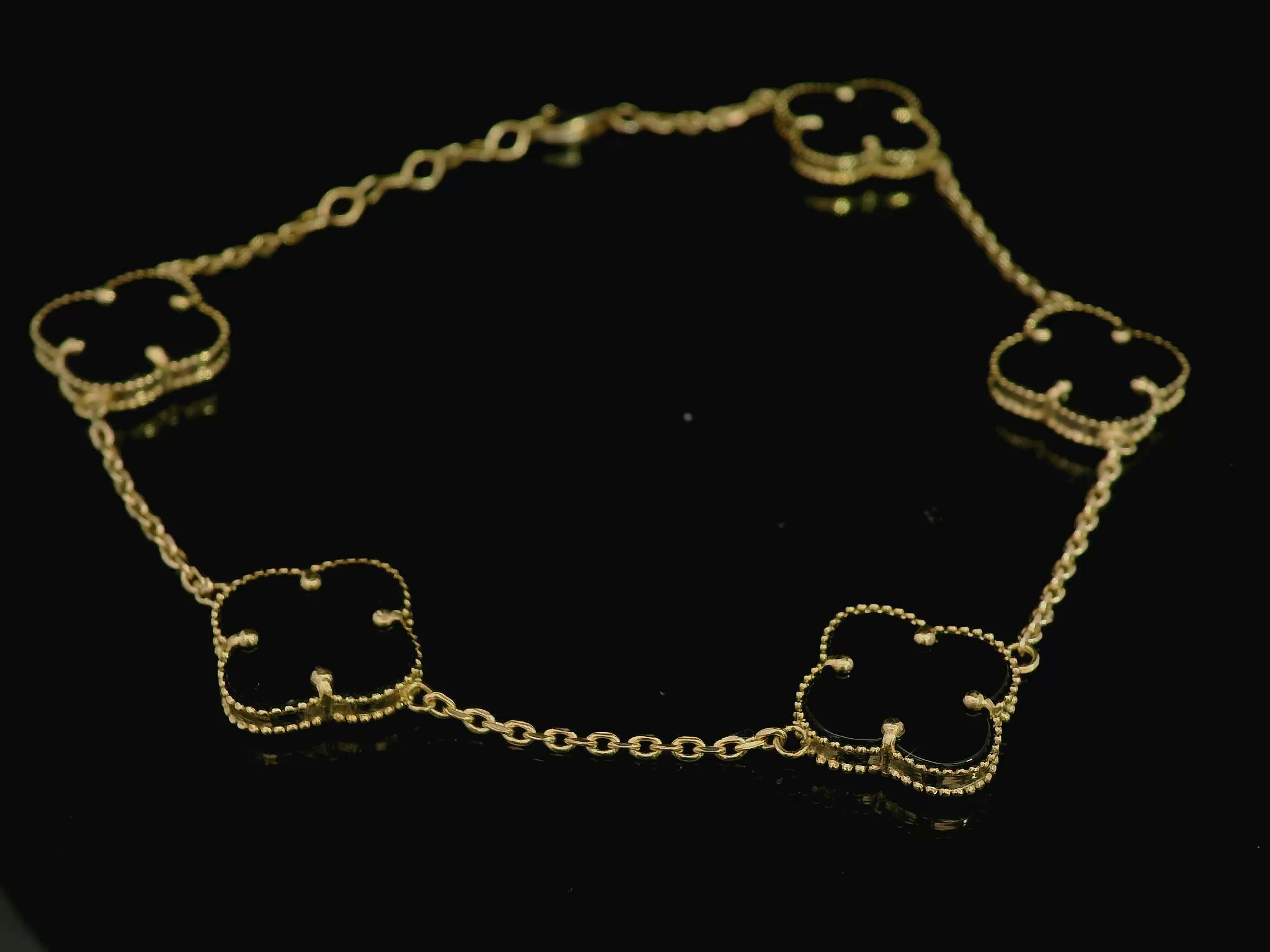 10YG CLOVER BRACELET
