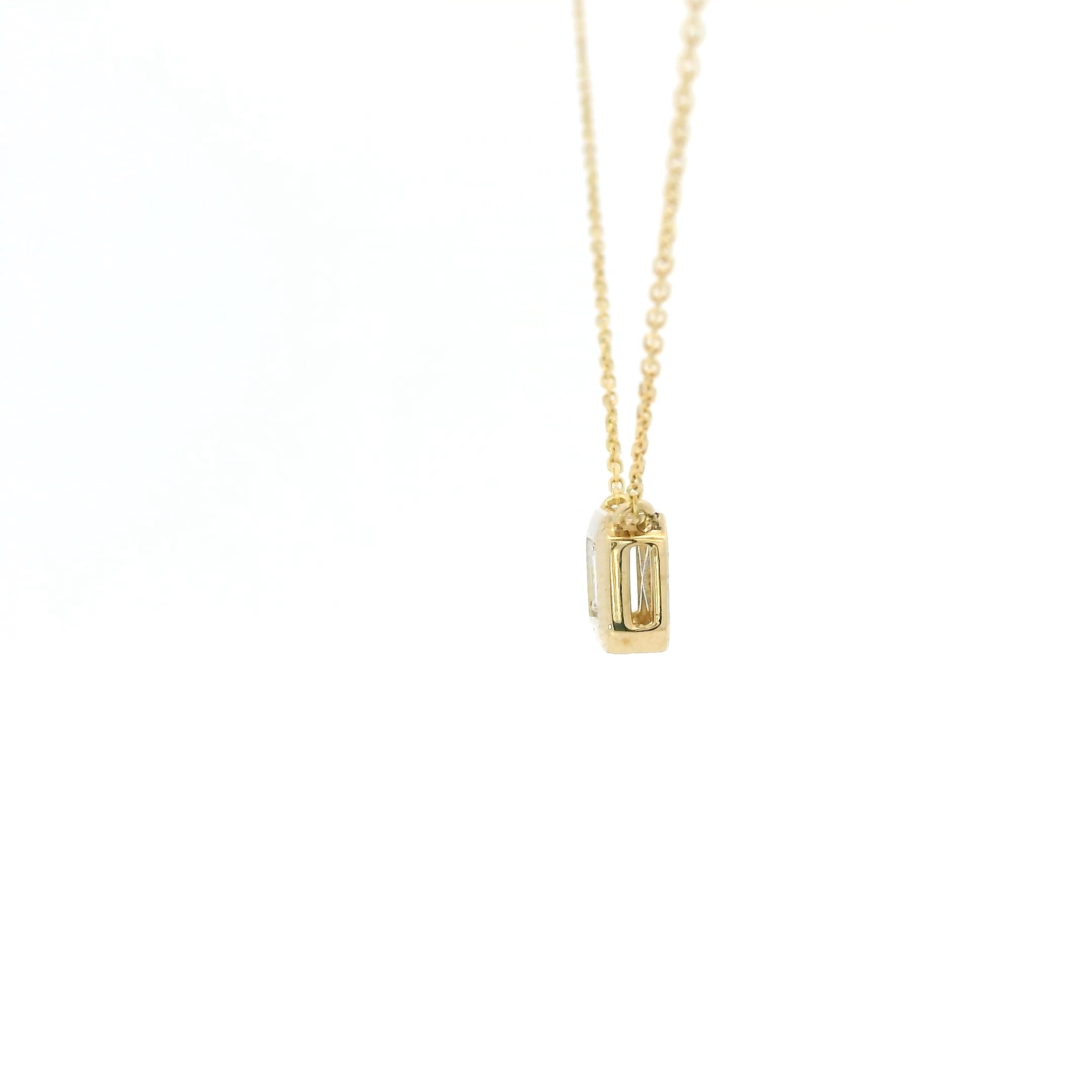 14K YELLOW GOLD NATURAL DIAMOND CENTERPIECE NECKLACE 0.25TCW - Image 4