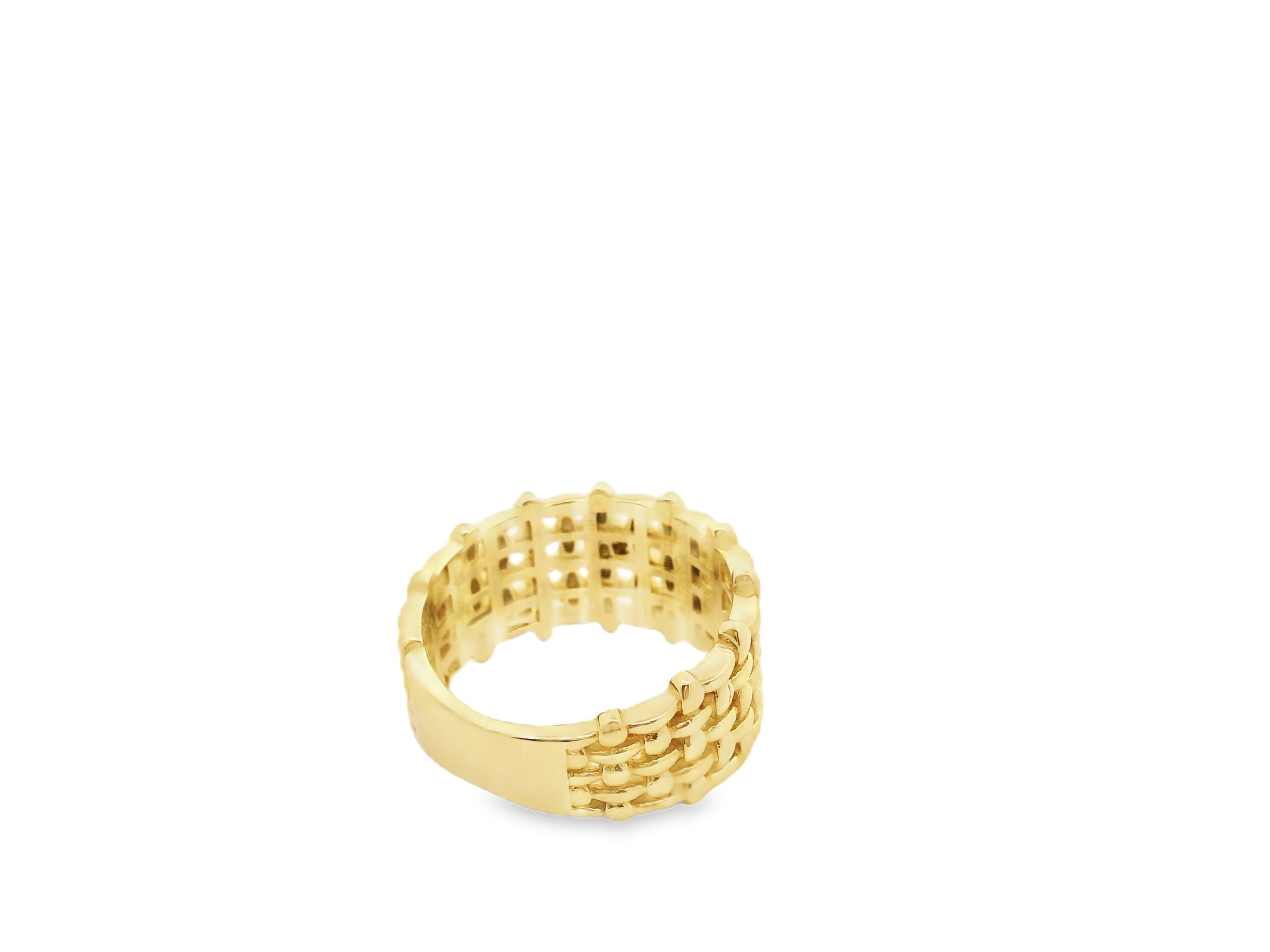 10K YELLOW GOLD BAND RING - Image 2