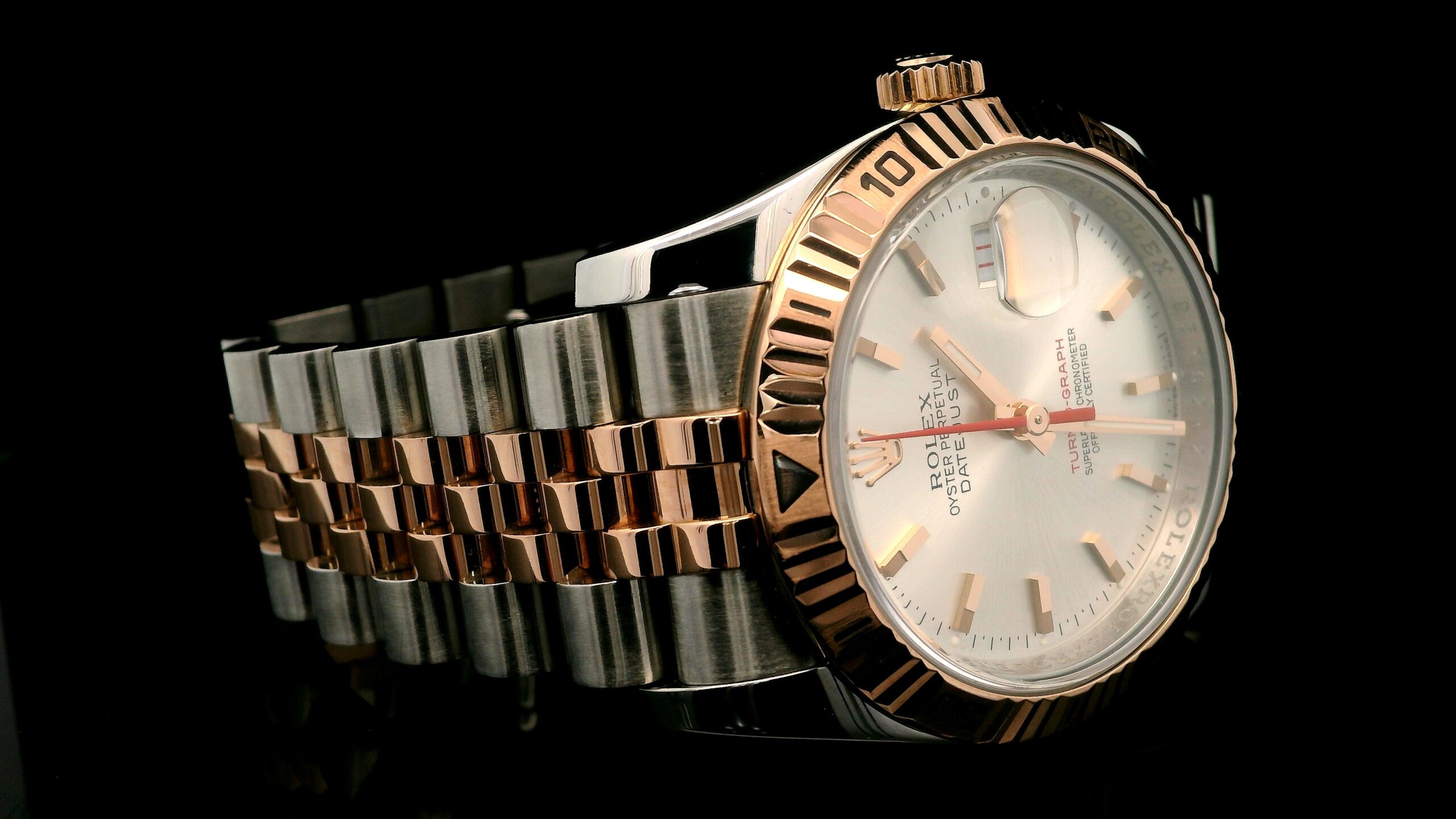 36mm Rolex Turn-o-graph Datejust 18k Rosegold/ Stainless steel 116261 - Image 2